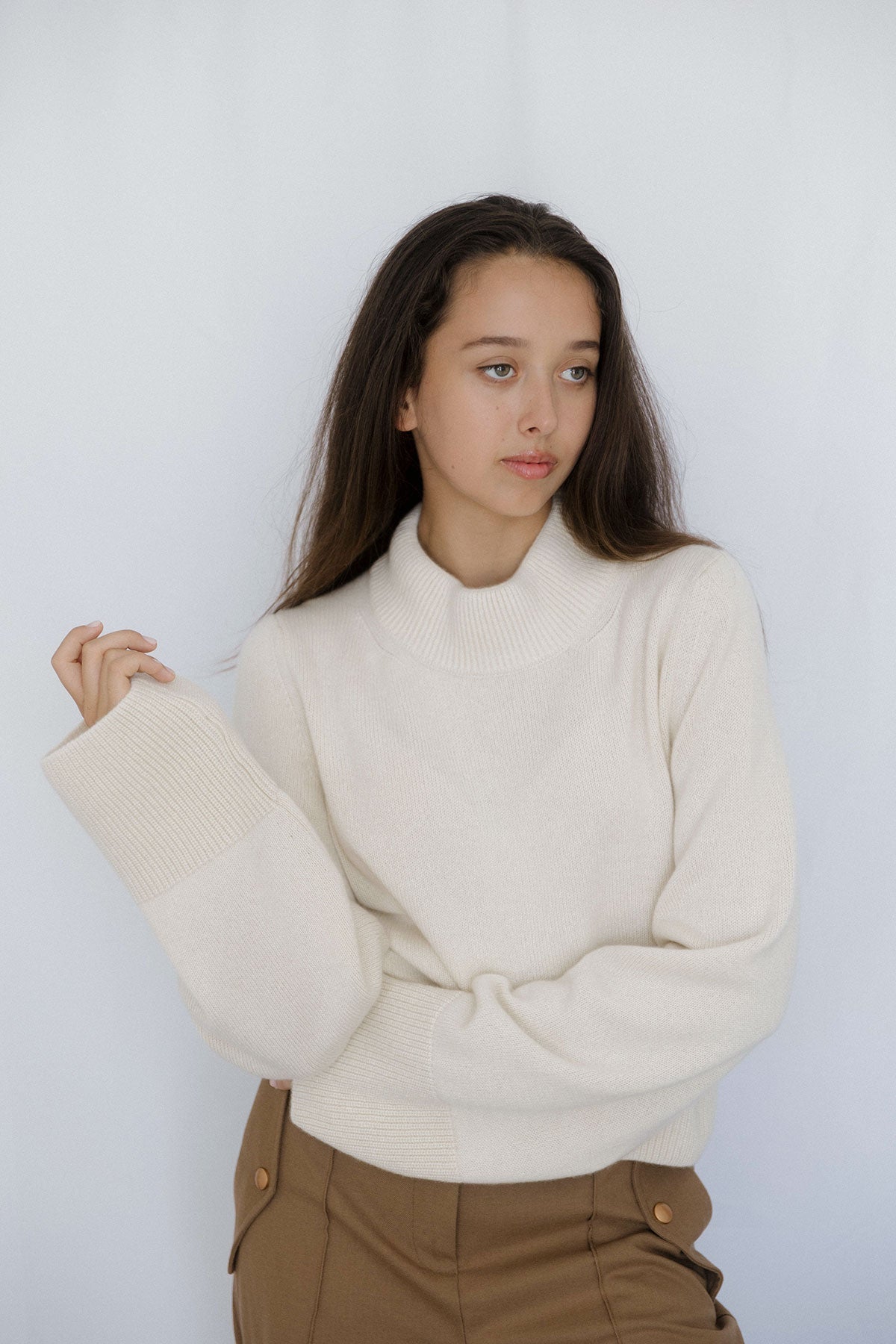 Wide-Sleeve Jumper – Ecru – view 7