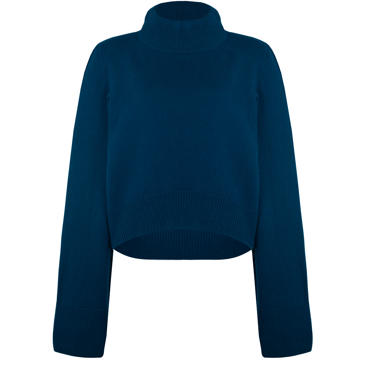 Wide-Sleeve Jumper – Teal – front view