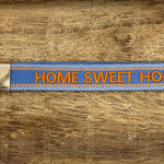 HOME SWEET HOME Woven Embroidered Keychain by Parsley & Pepper — handwoven embroidered keychain, view 3