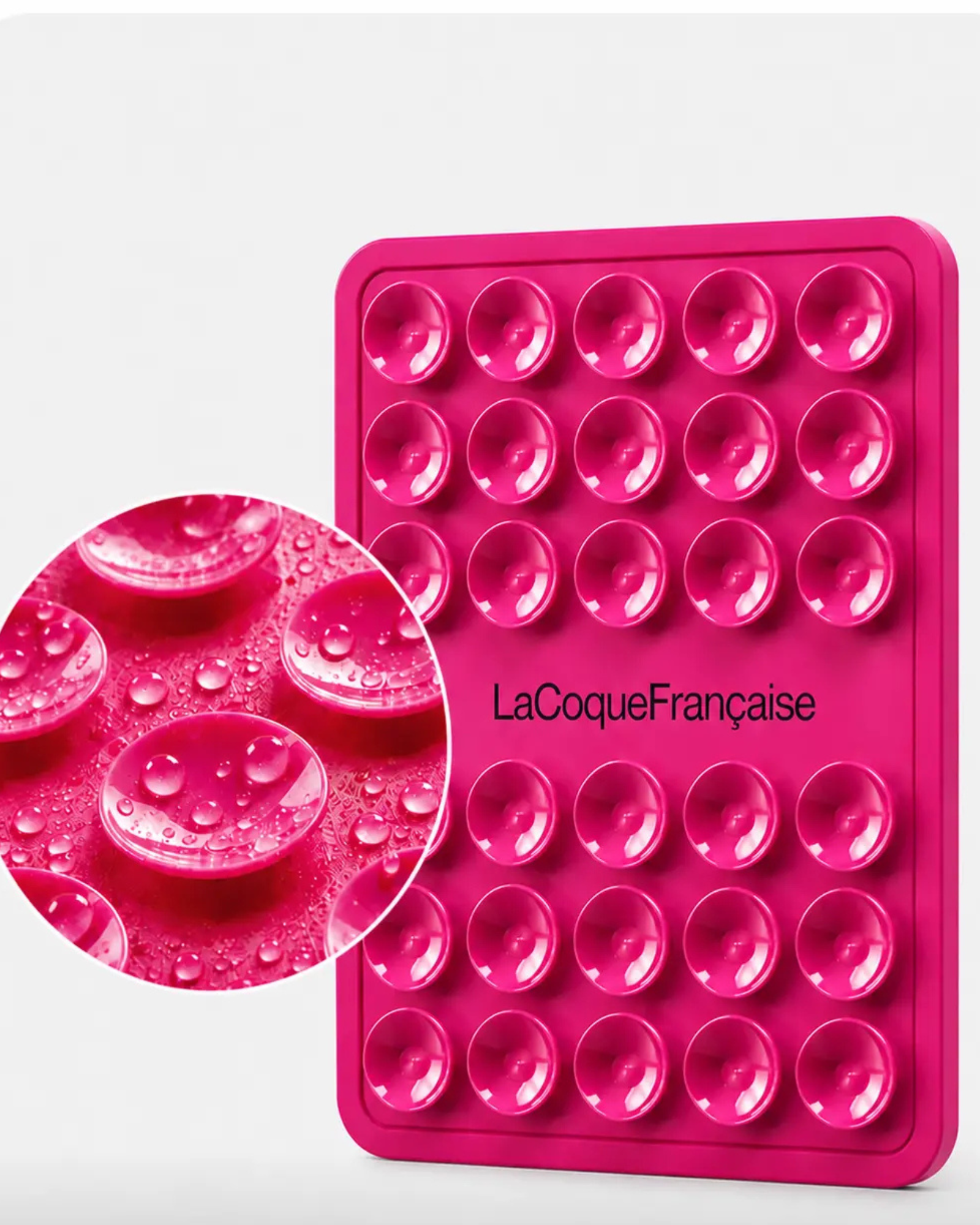 Pink Silicone Phone Grip soft touch smartphone holder accessory