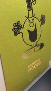 Arteonn Mr. Men & Little Miss Monsieur Rigolo Art Print