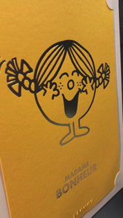 Arteonn Mr. Men &amp; Little Miss Madame Bonheur Kunstdruck