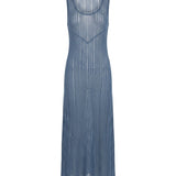 Marla Maxi Dress – Blue – front view