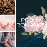 Exquisite Ingredients for the Bykoko Peony Romance Candle: Bergamot, Pink Berries, Jasmine, Patchouli, Peony, Amber, Vetiver, Leather, Vanilla, Musk