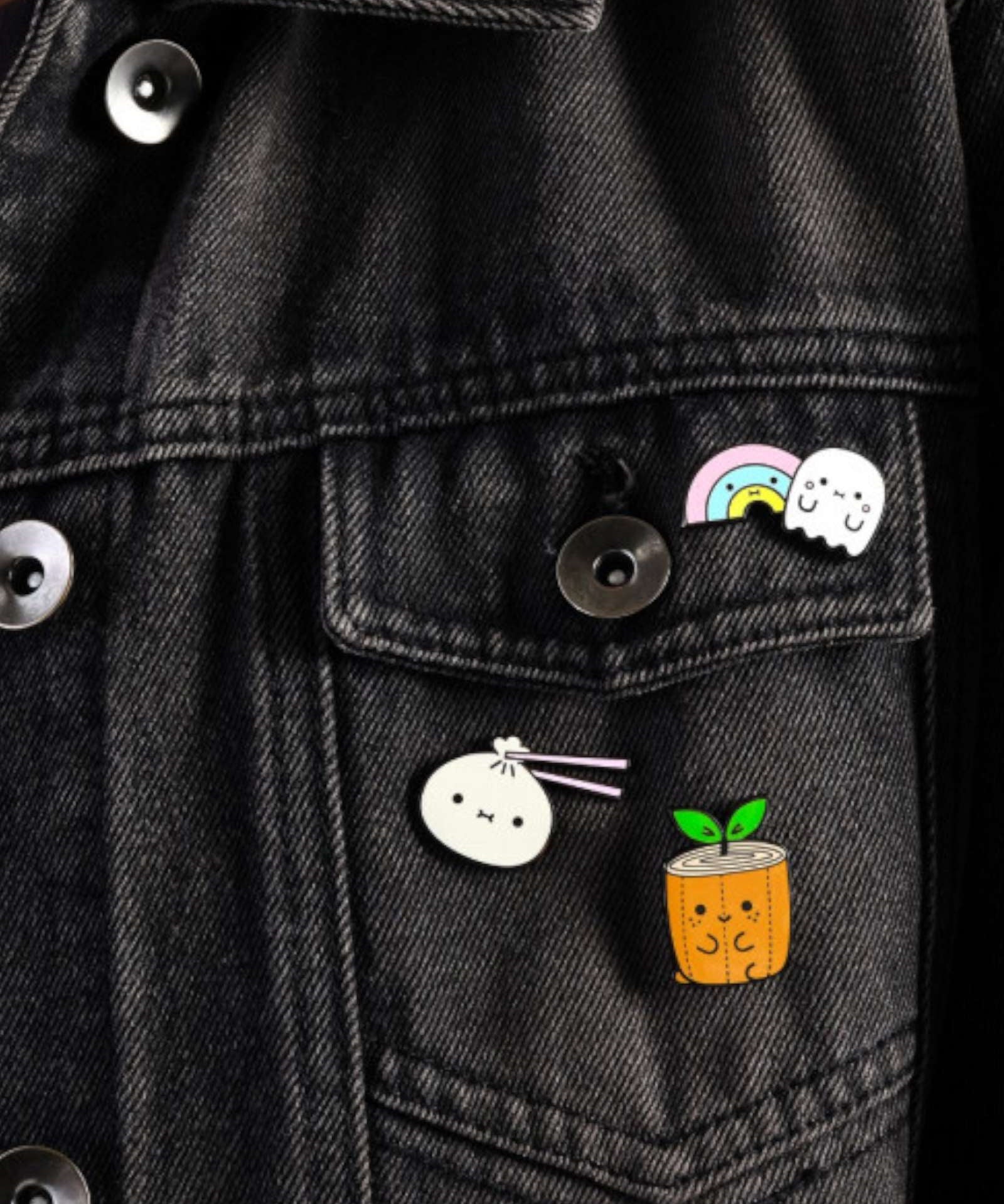 NOODOLL - RICEBOO Rainbow Enamel Pin