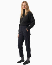  SOEUR-ADELE Classic Pants in Navy Blue