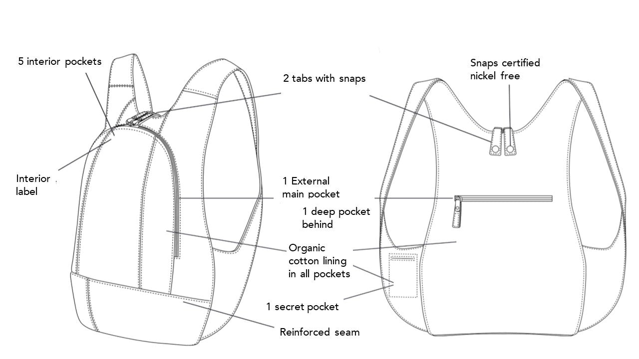 ARSAYO - ARSAYO Suber Backpack | Dark Natural Cork