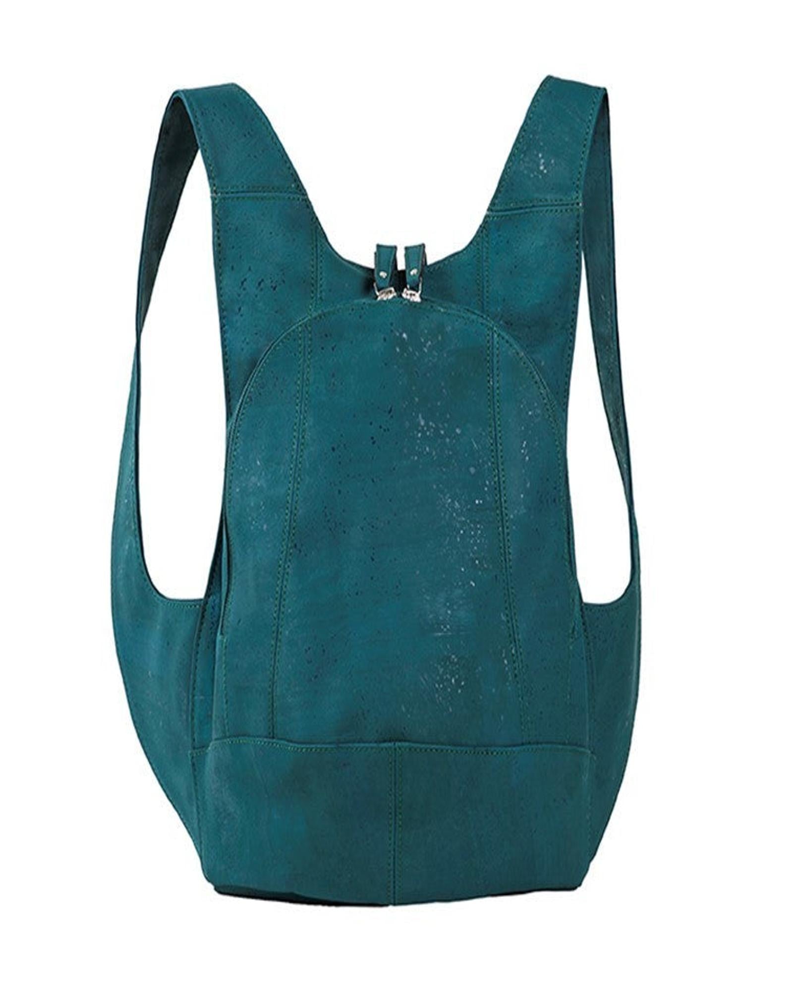 ARSAYO - ARSAYO Suber Backpack | Peacock Blue Cork