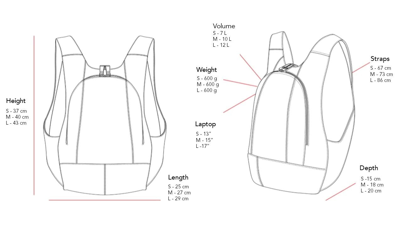 ARSAYO - ARSAYO The Mela backpack (AppleSkin™) | Black