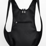ARSAYO Mela backpack in black AppleSkin with patented secure closure, another view