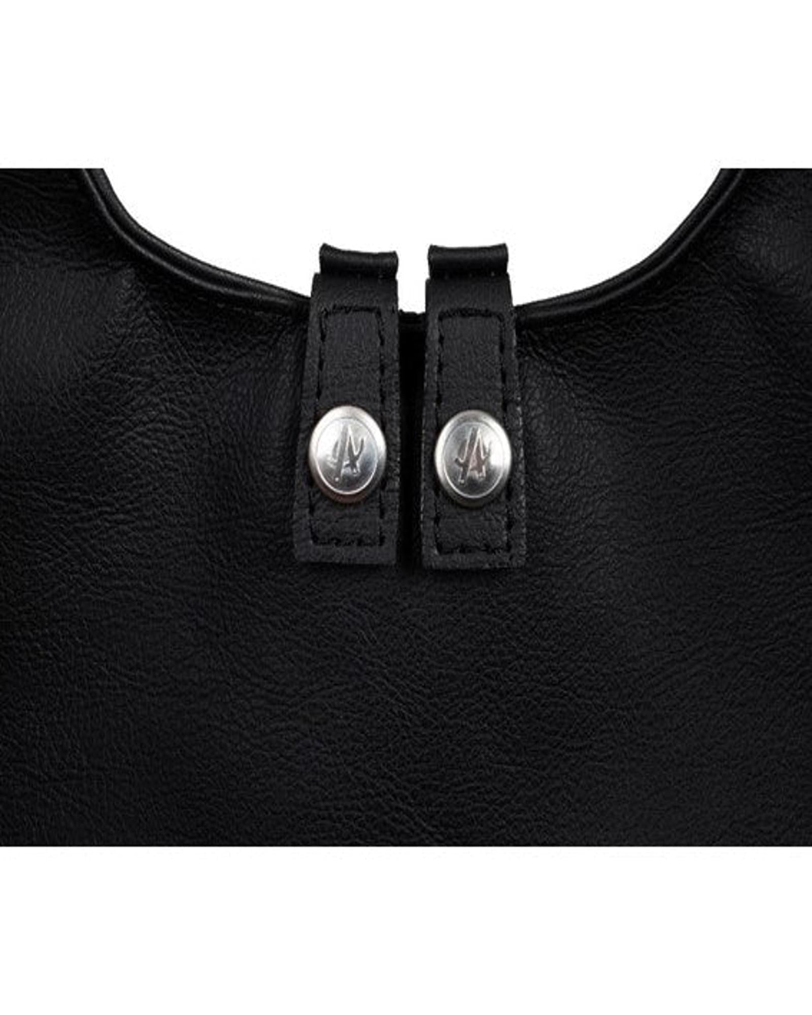 ARSAYO Mela backpack in black AppleSkin with patented secure closure, another view