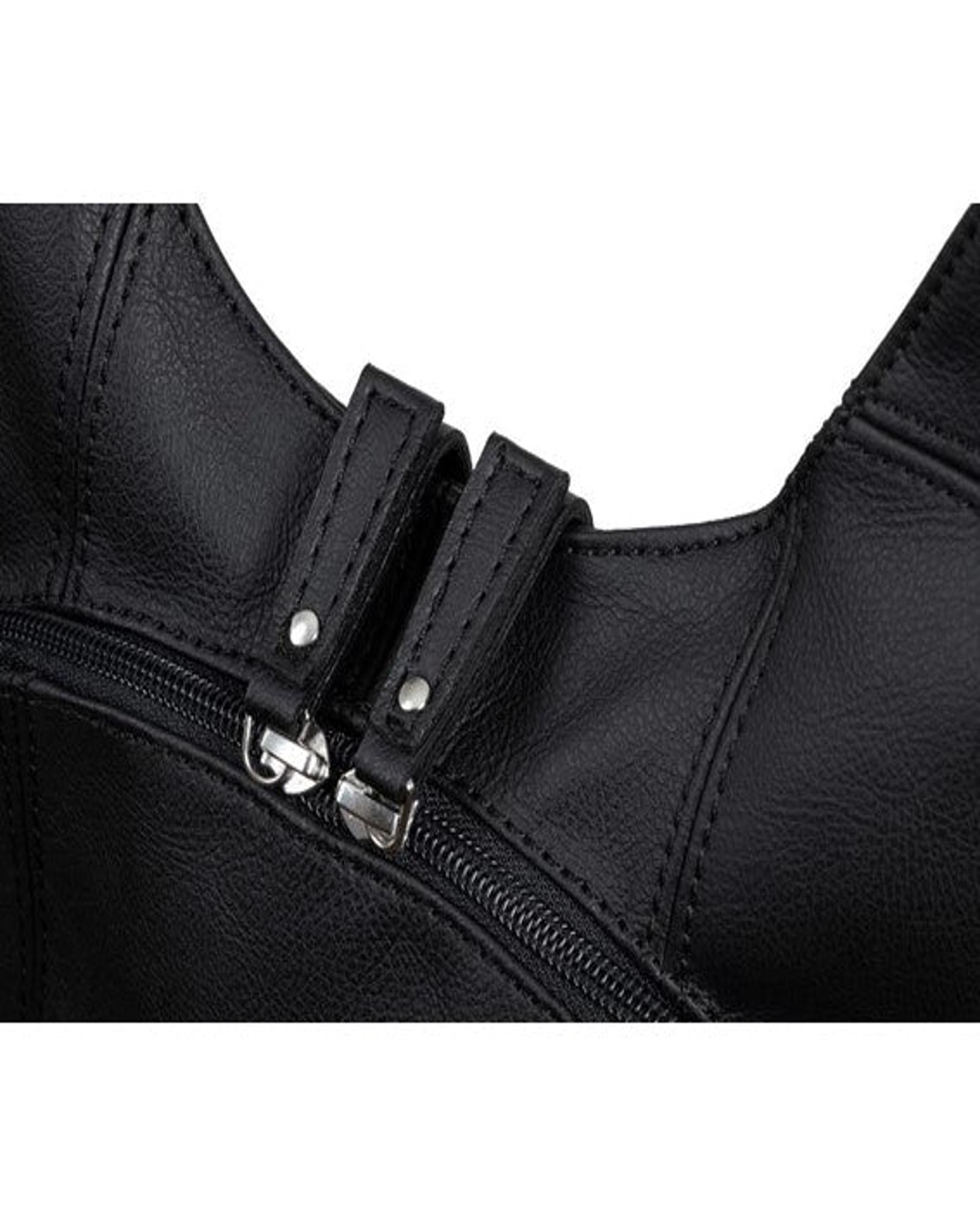 ARSAYO Mela backpack in black AppleSkin with patented secure closure, another view