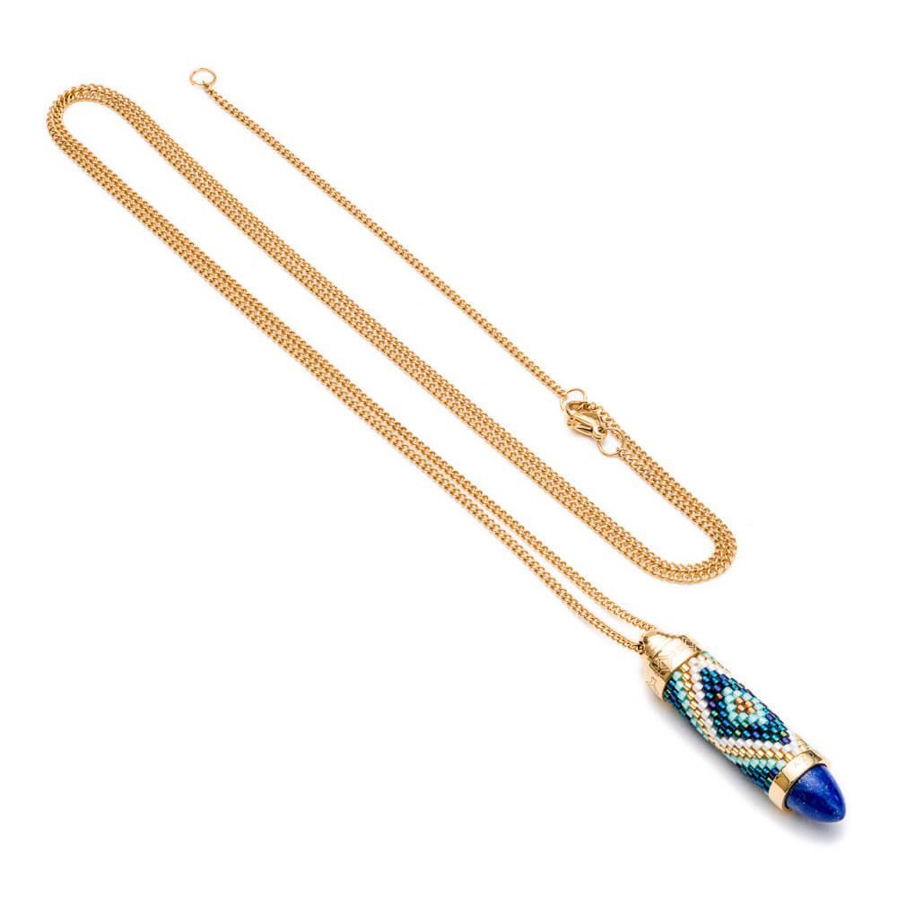 AZUNI - Tulum Totem Bullet Necklace