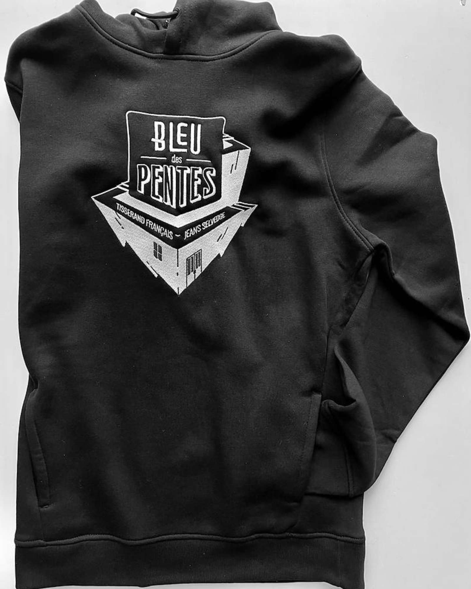 BLEU DES PENTES - Unisex Organic Cotton Sweatshirt | Black