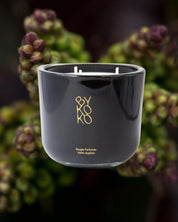 Bykoko Havana Lovers 1kg Prestige Edition candle in a large hand-poured black glass vessel. A luxury statement piece for large living spaces.