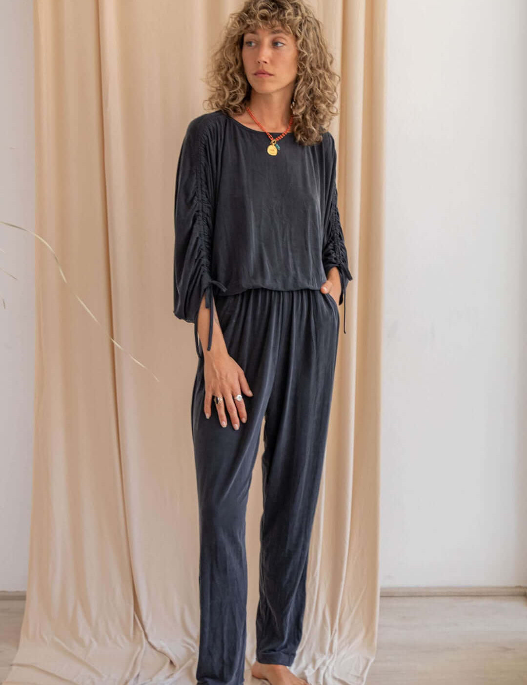 COSSAC - BATWING JUMPSUITS | SLATE BLACK
