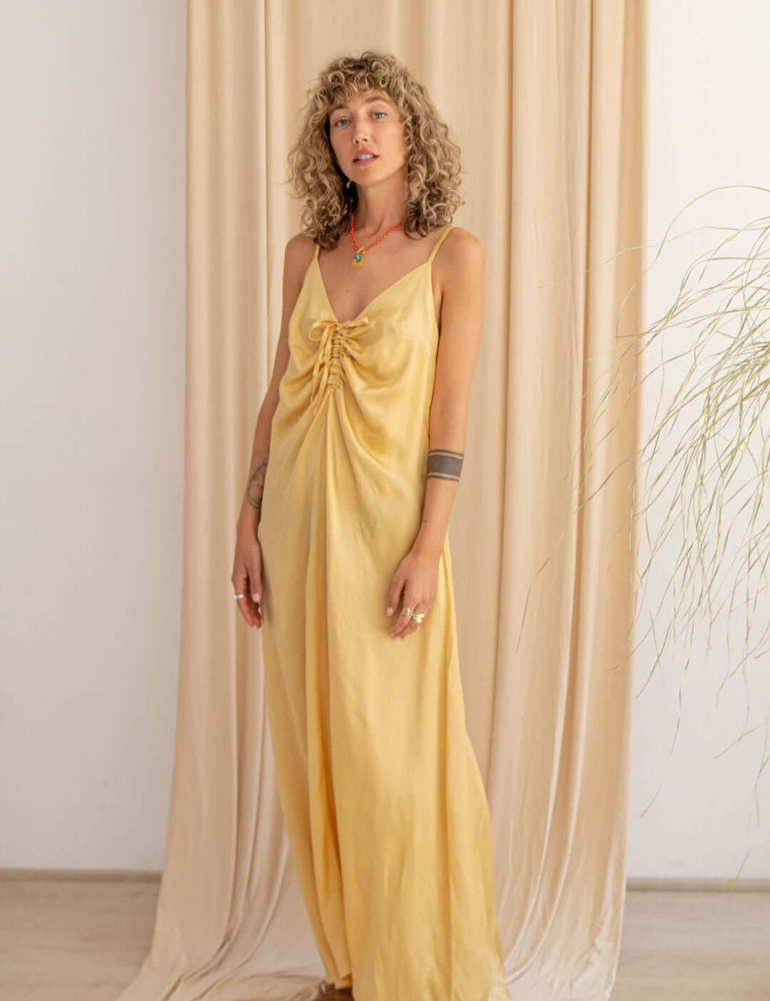COSSAC - MAXI DRESS | VANILLA GOLD