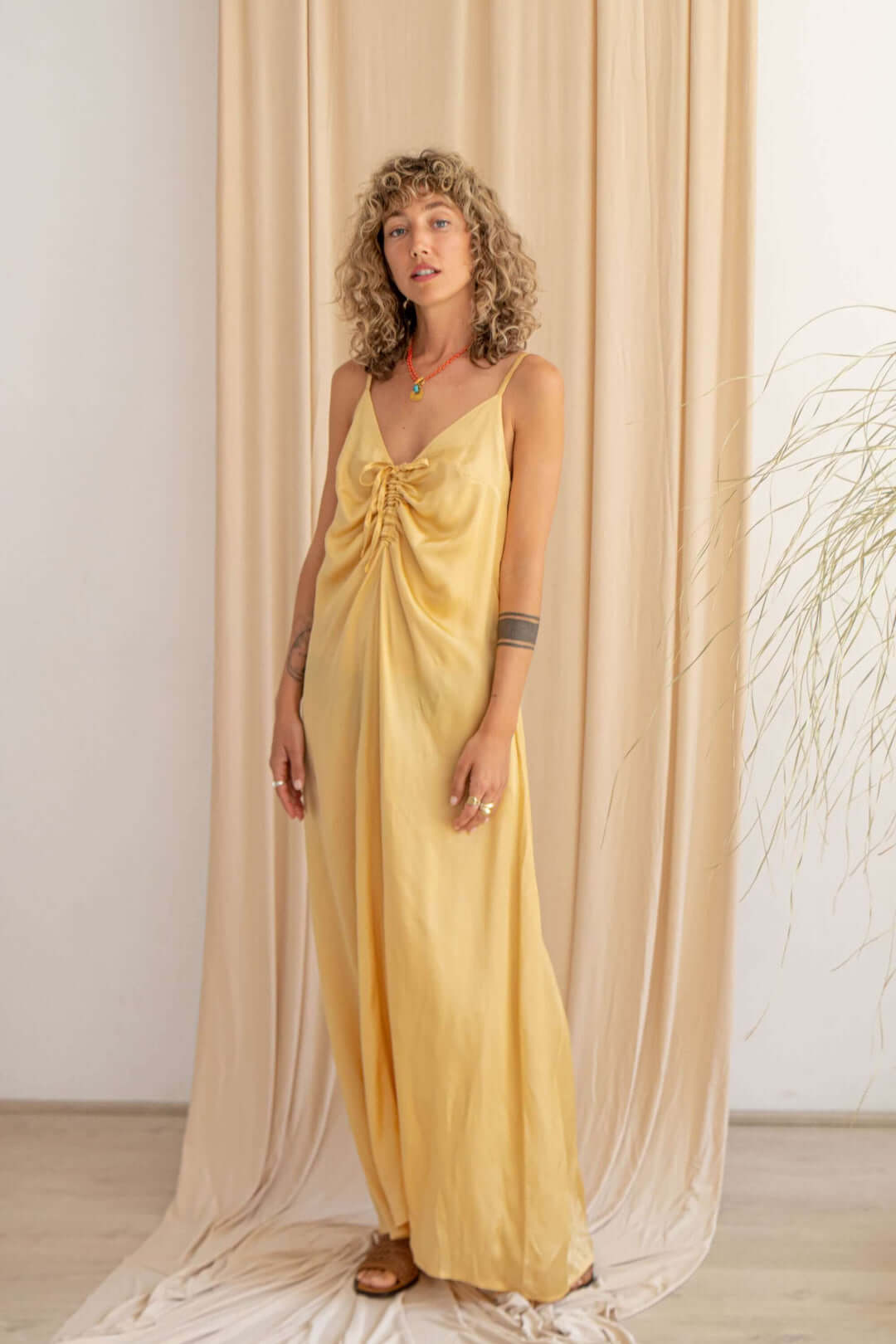 COSSAC - MAXI DRESS | VANILLA GOLD