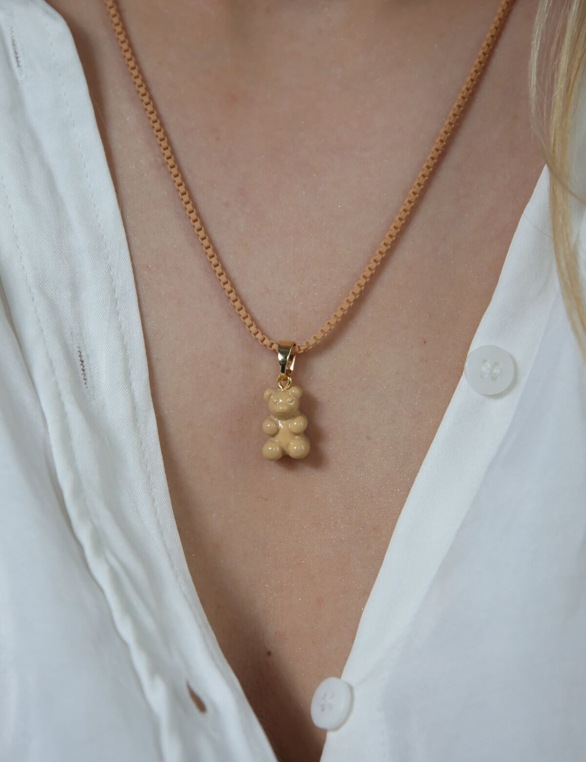 CRYSTAL HAZE - Classic Nostalgia Bear Pendant | Caramel