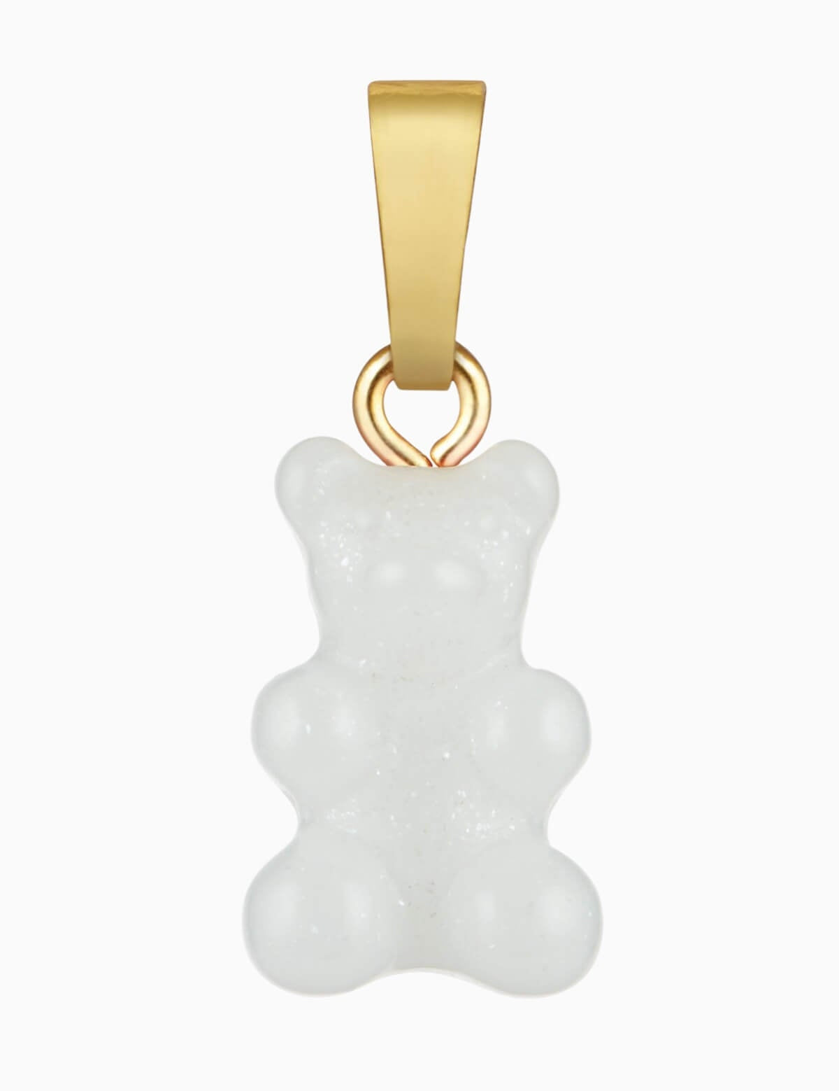 CRYSTAL HAZE - Classic Nostalgia Bear Pendant | White