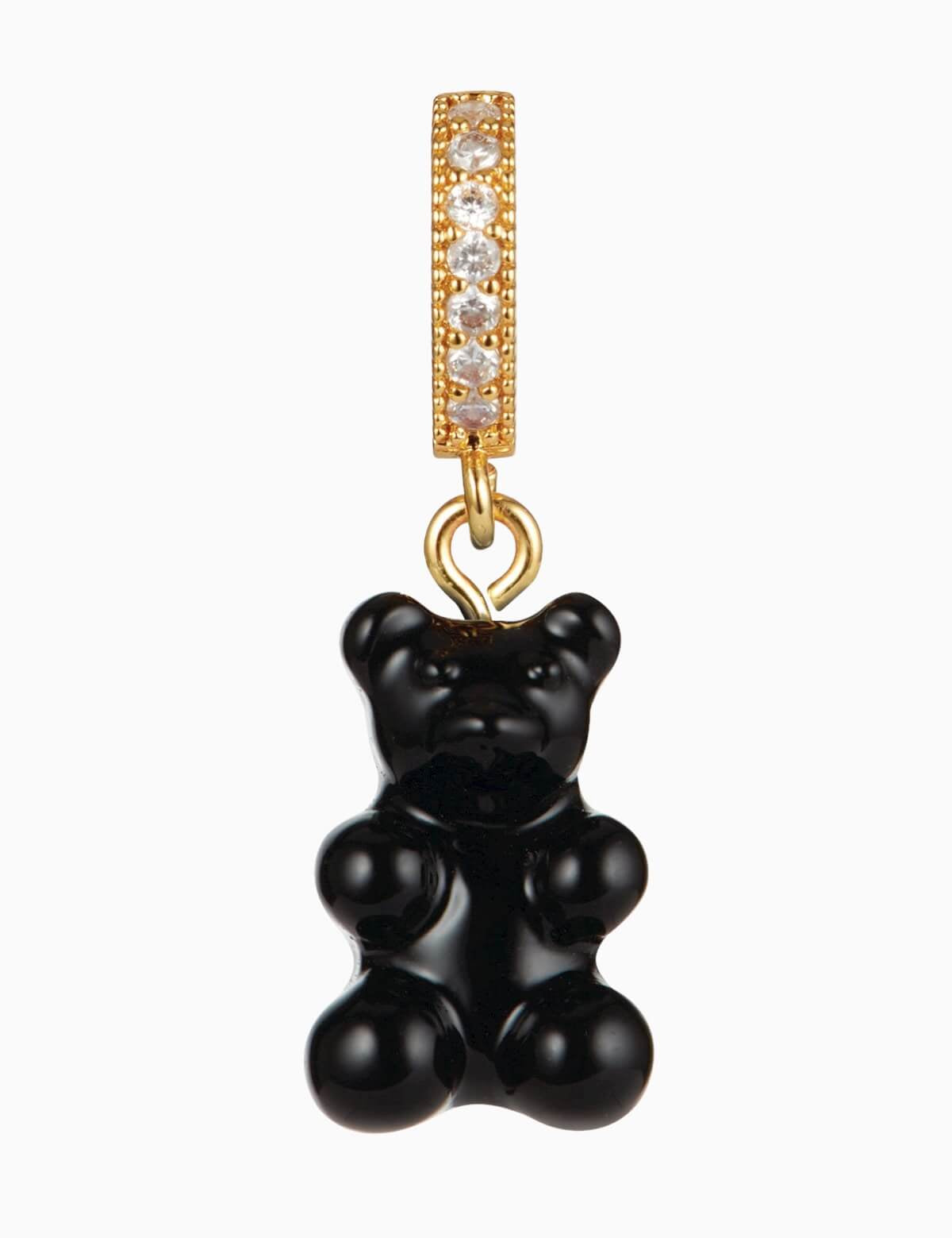 CRYSTAL HAZE - Pave Nostalgia Bear Pendant | Black