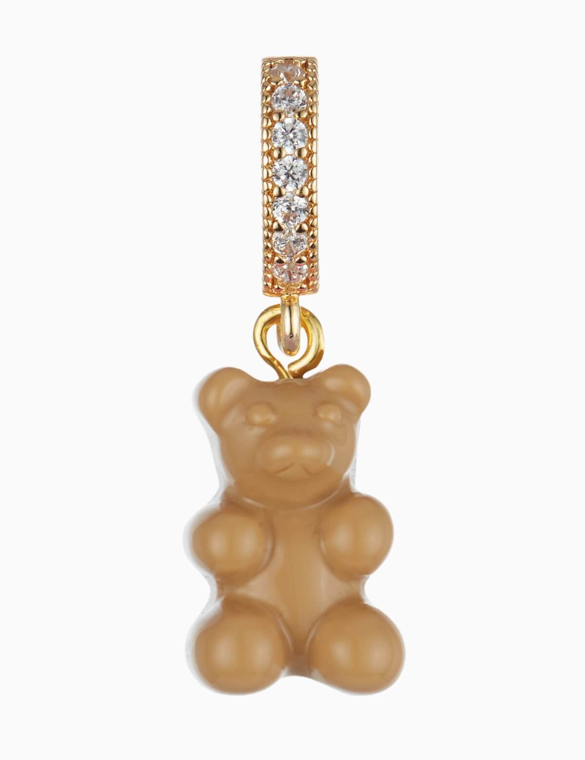CRYSTAL HAZE - Pave Nostalgia Bear Pendant | Caramel