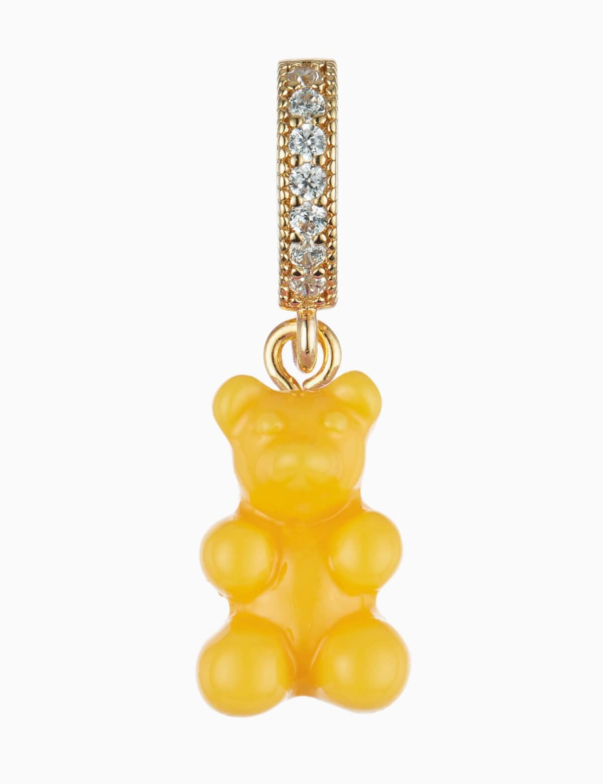 CRYSTAL HAZE - Pave Nostalgia Bear Pendant | Yellow