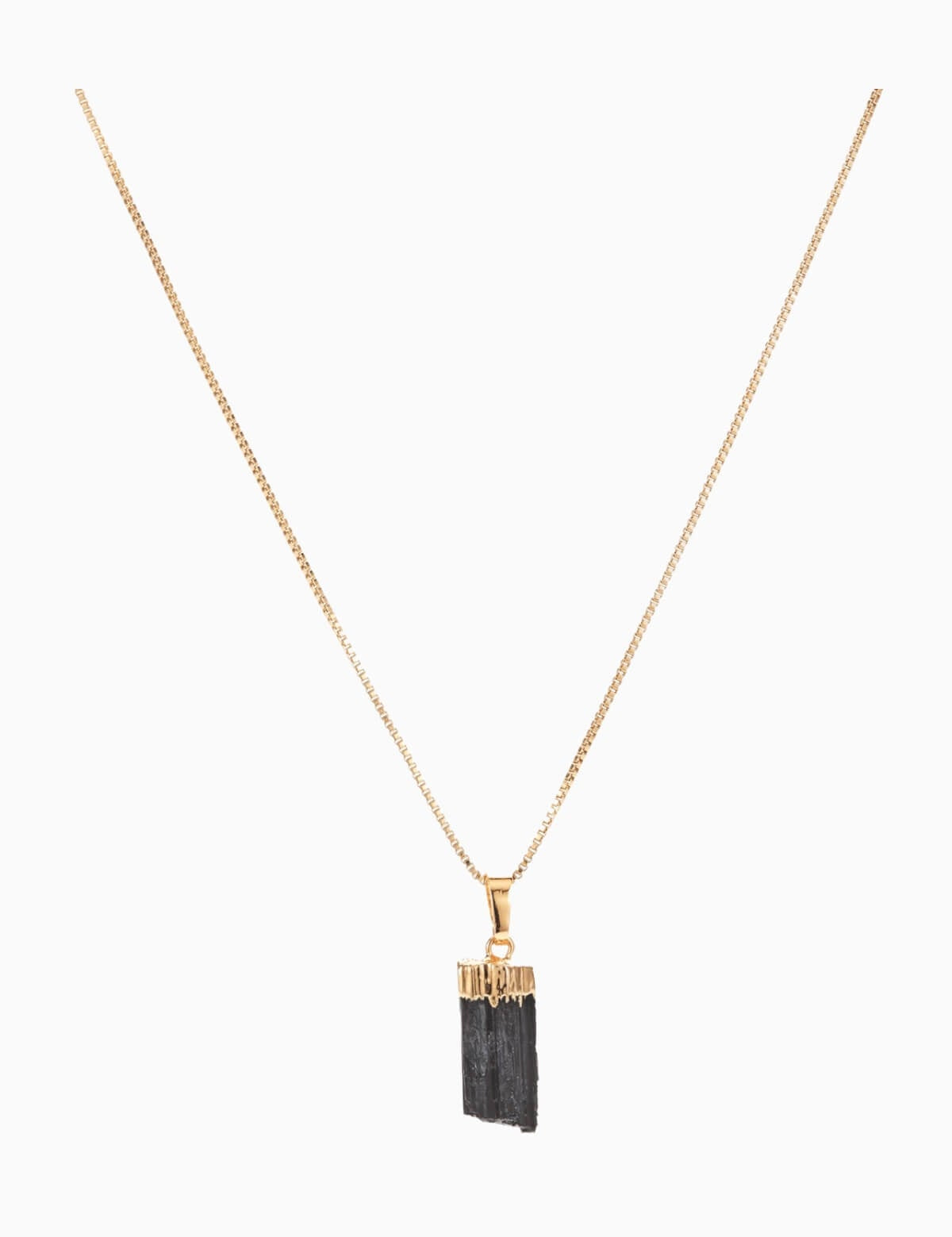 CRYSTAL HAZE - Tourmaline Pendant | Black
