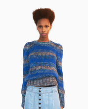 DAWN & DARE - Fifi Striped Pullover | Blue Blend