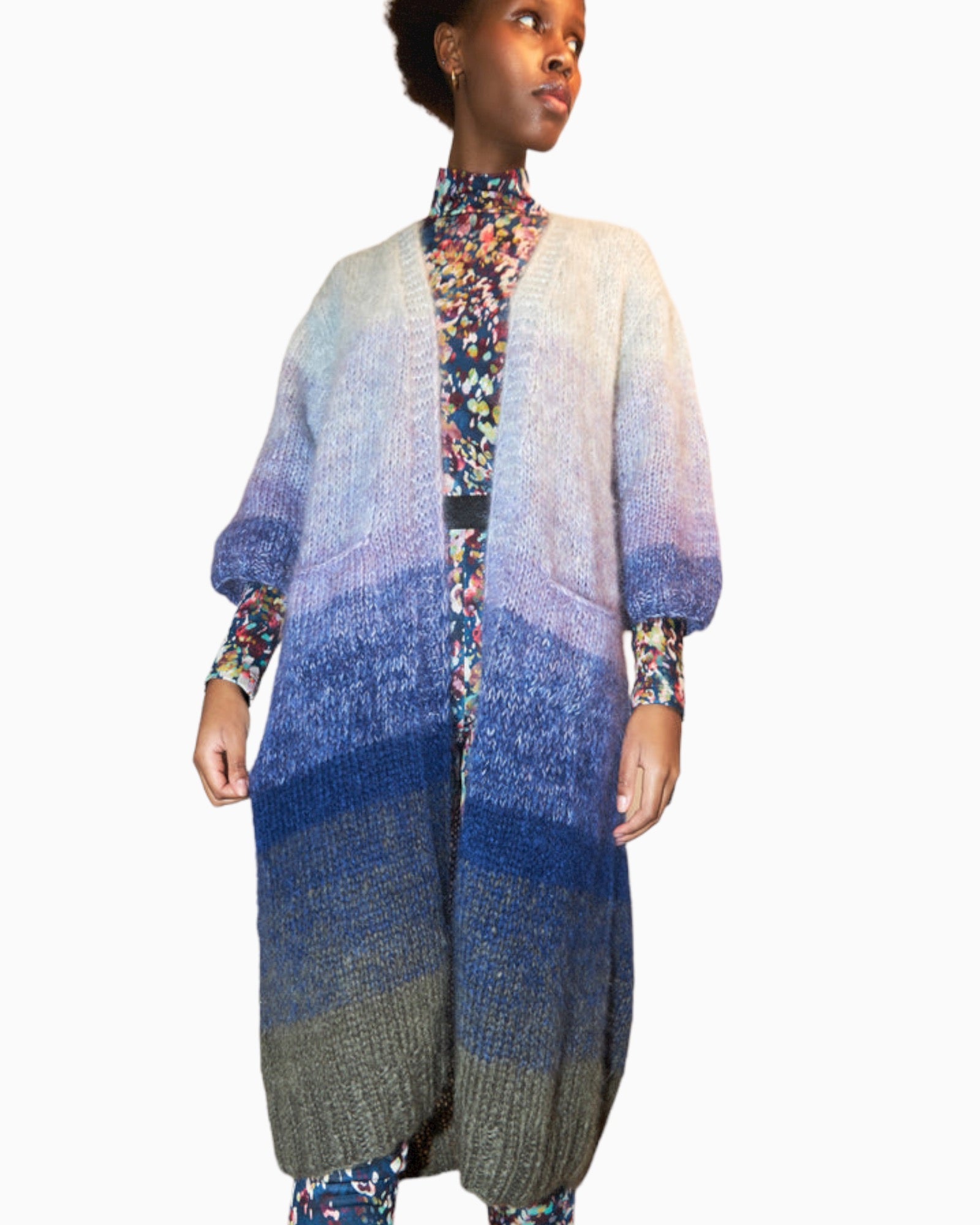 DAWN & DARE - Florence Blue Shade Cardigan
