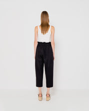 EMIN + PAUL - Wool Paperbag Trousers | Black