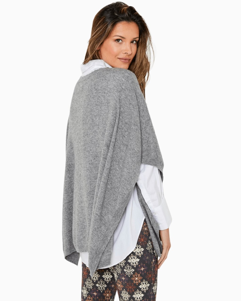 FIVE JEANS - Cashmere Poncho | Grey
