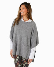 FIVE JEANS - Cashmere Poncho | Grey