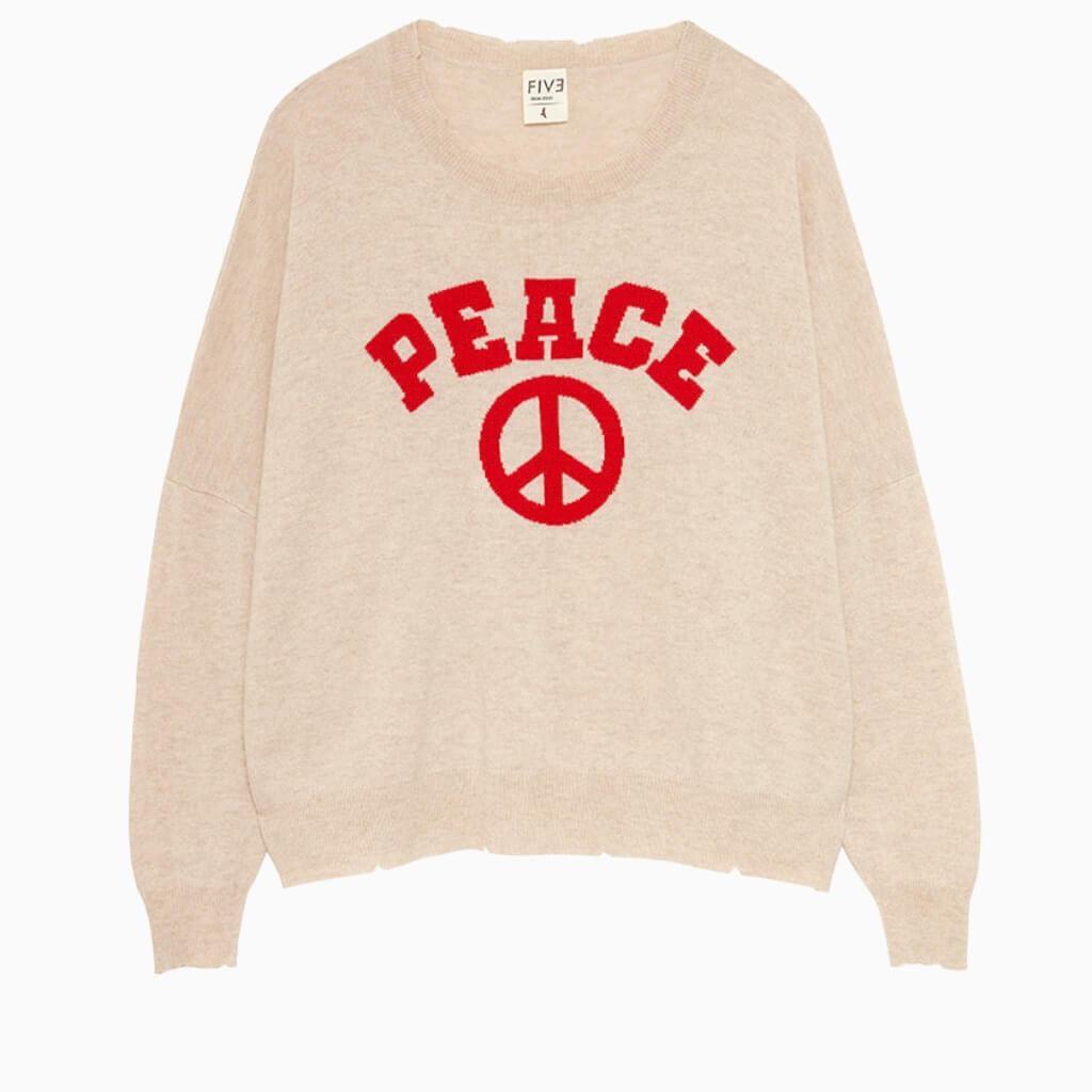 FIVE JEANS - Cashmere Sweater Peace | Sable