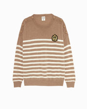 FIVE JEANS - Striped Cashmere Sweater | Camel