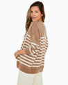 FIVE JEANS - Striped Cashmere Sweater | Camel