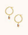 HAYA - Elias - Garnet Earrings