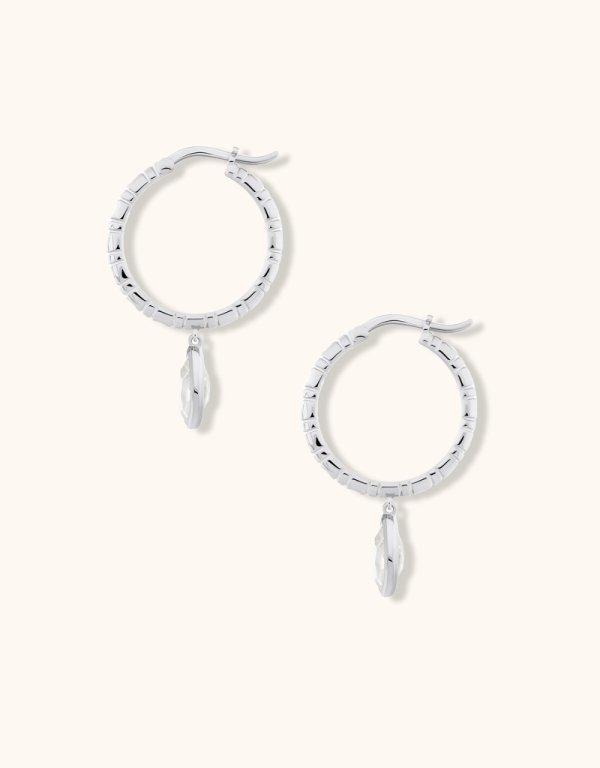 HAYA - Elias - White Quartz Earrings