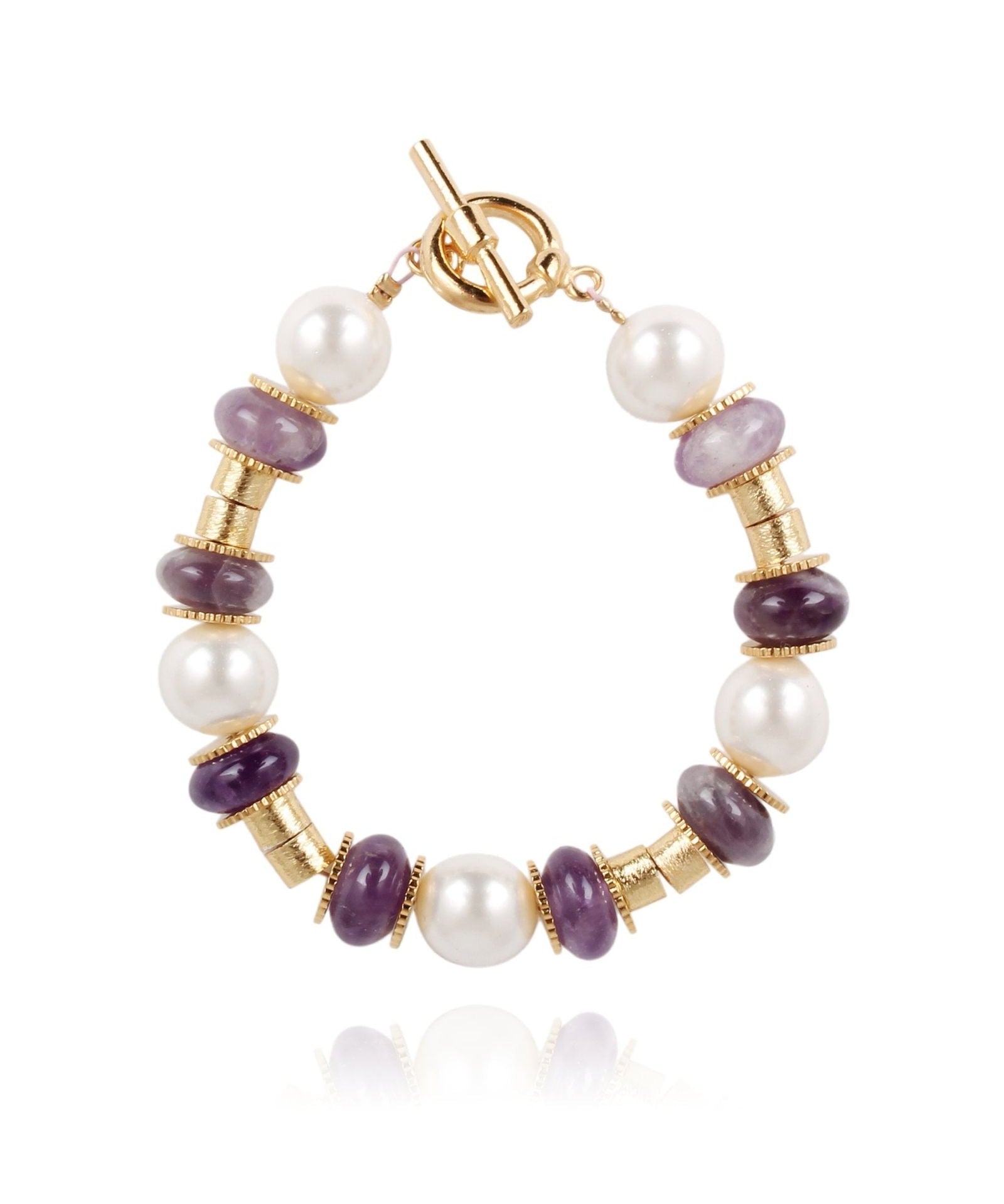 HYPSO PARIS - IMPERIAL Bracelet | White & Purple