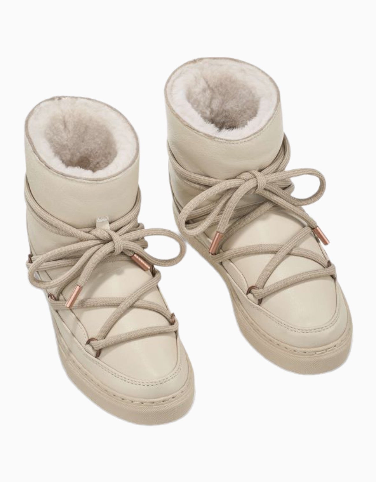 INUIKII - Full Leather Sneakers | Cream