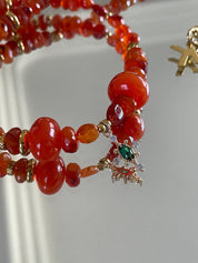 KARMA BY HANNA - Cruz Carnelian Necklace