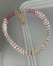 KARMA BY HANNA - Esmeralda Citrine / Rubis Necklace