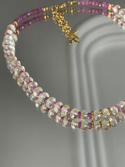 KARMA BY HANNA - Esmeralda Citrine / Rubis Necklace