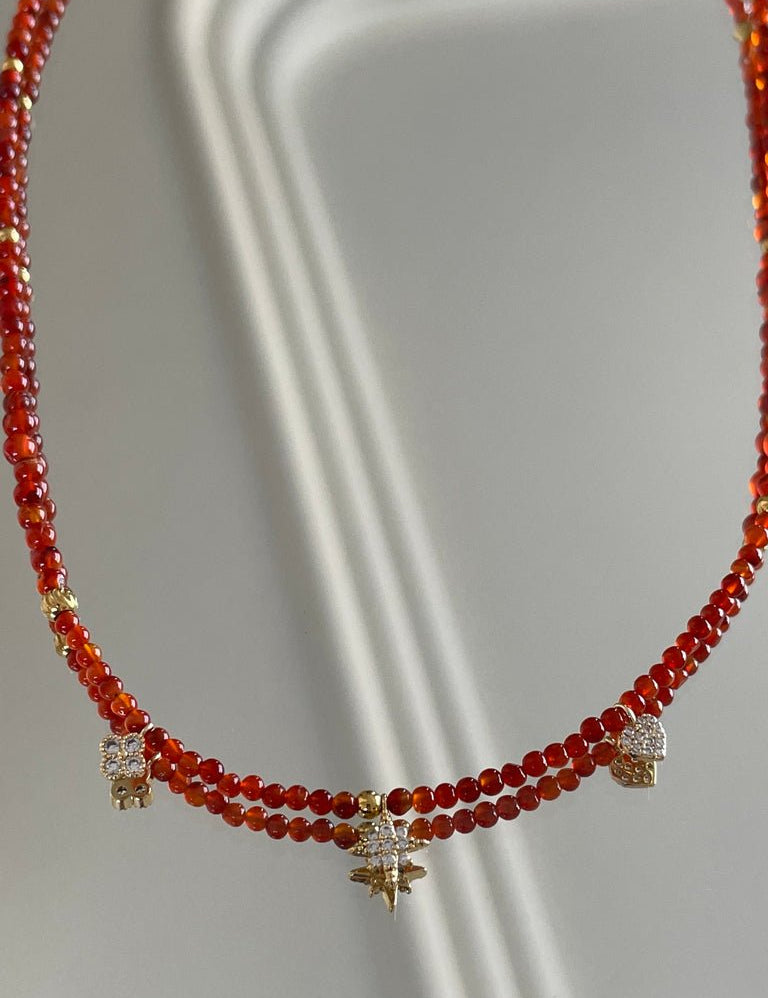 KARMA BY HANNA - Good luck Cornaline Bracelet