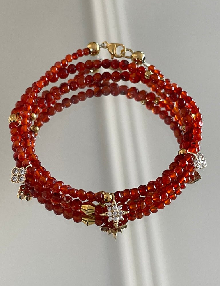 KARMA BY HANNA - Good luck Cornaline Bracelet