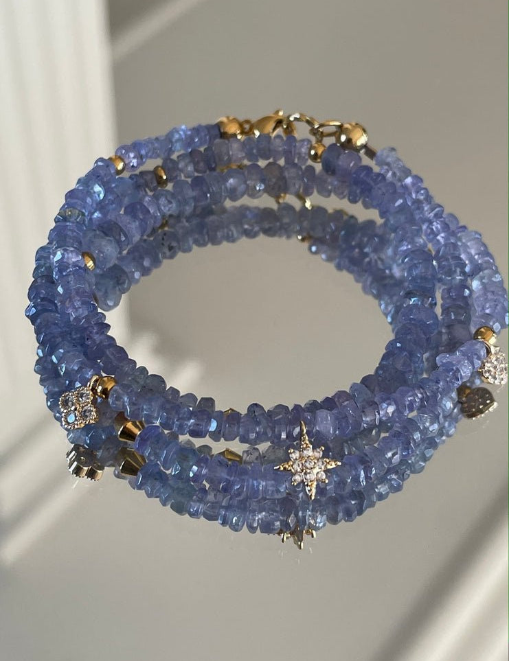 KARMA BY HANNA - Good luck Tanzanite Bracelet