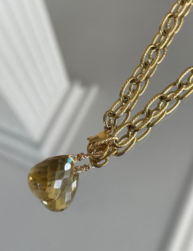 KARMA BY HANNA - Gota Citrine Necklace