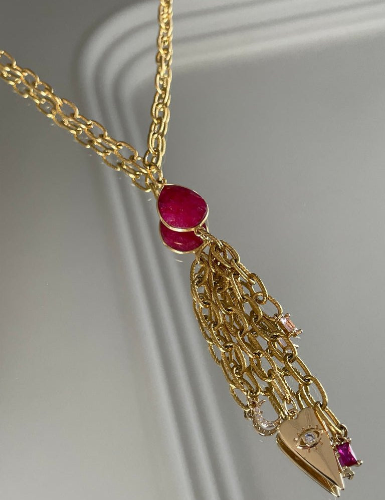 KARMA BY HANNA - Gota Rubis Necklace