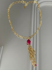 KARMA BY HANNA - Gota Rubis Necklace