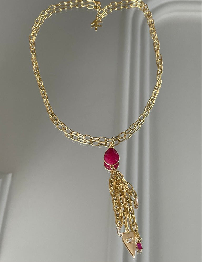 KARMA BY HANNA - Gota Rubis Necklace